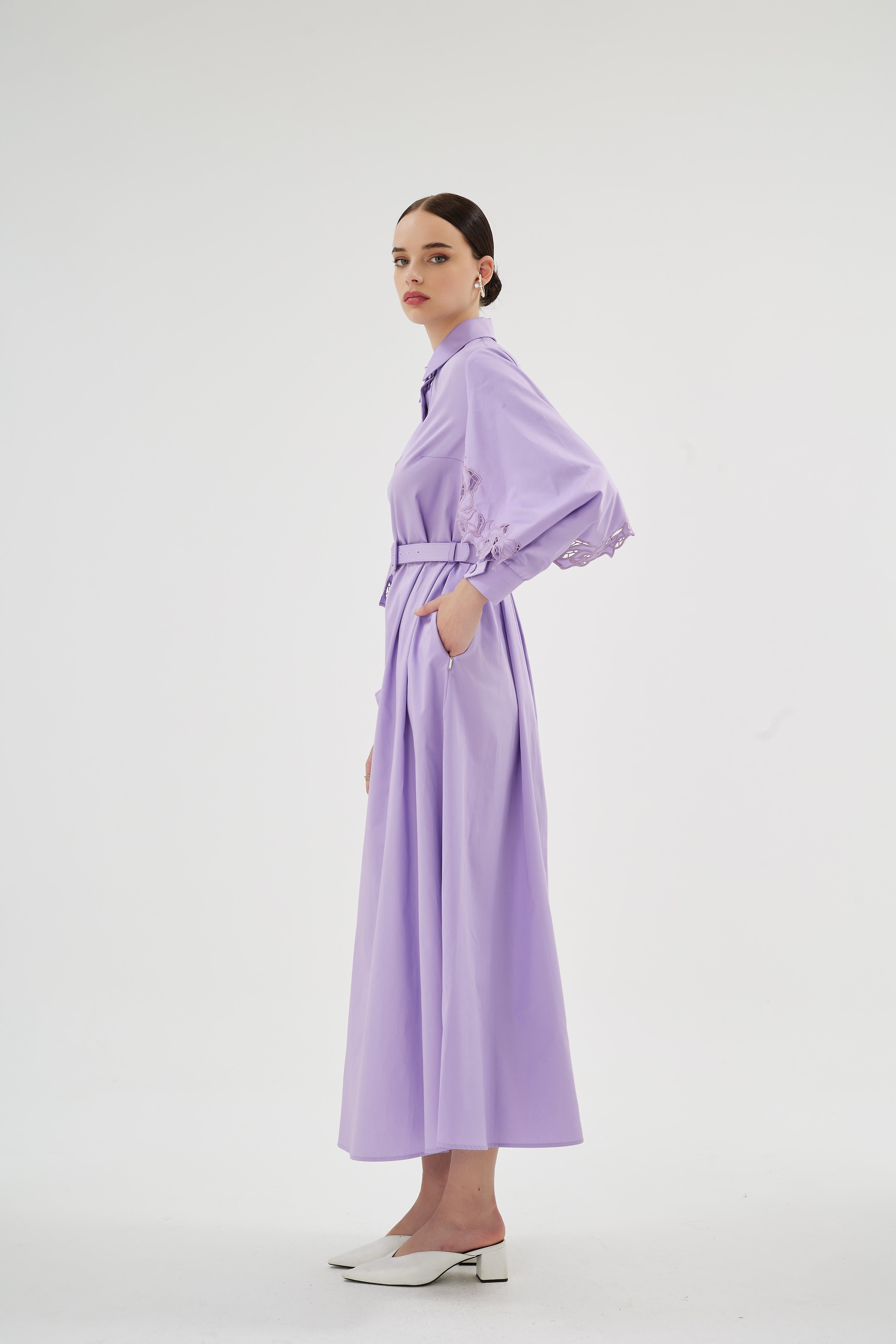 Misty Rose Elbise Lila
