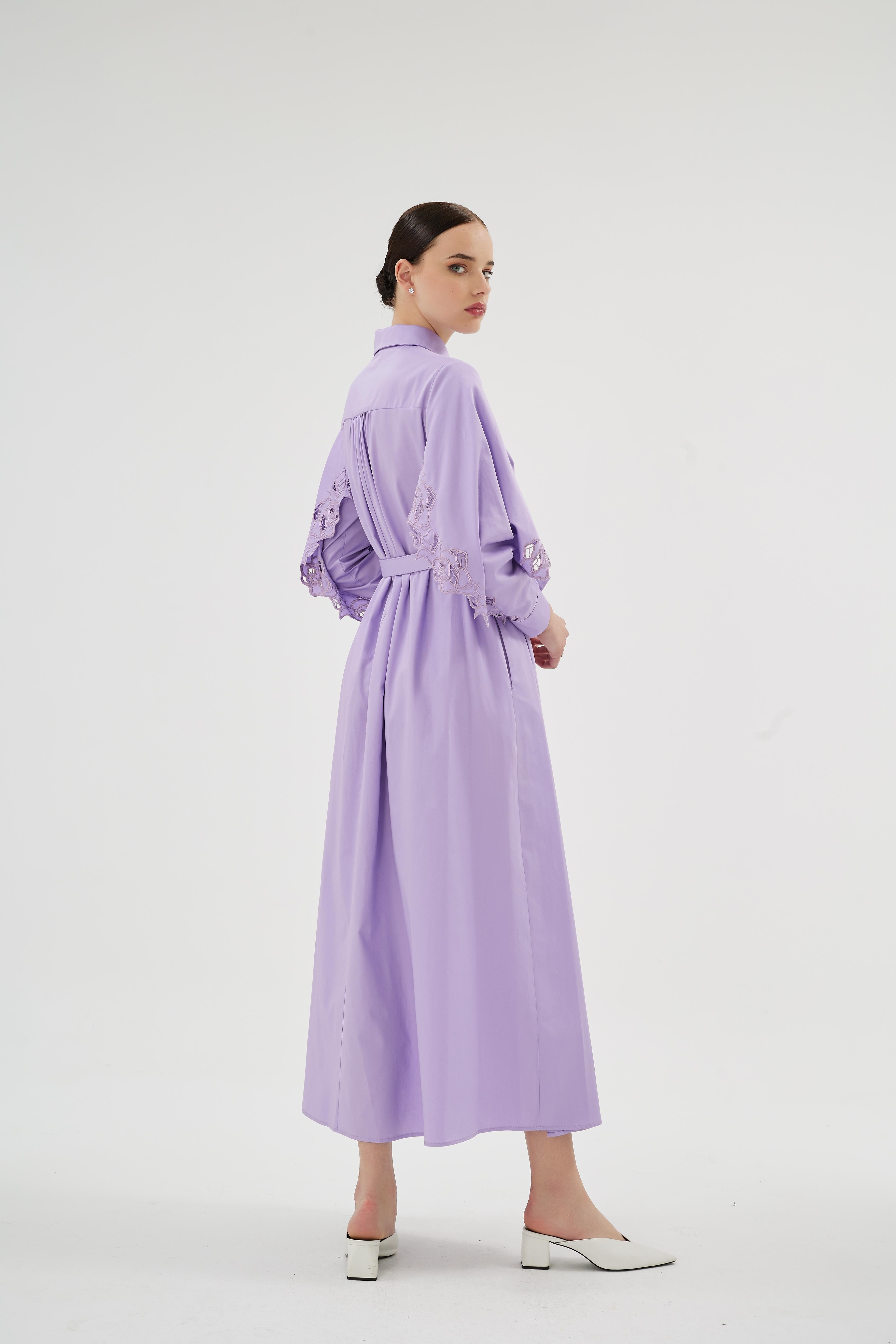 Misty Rose Elbise Lila