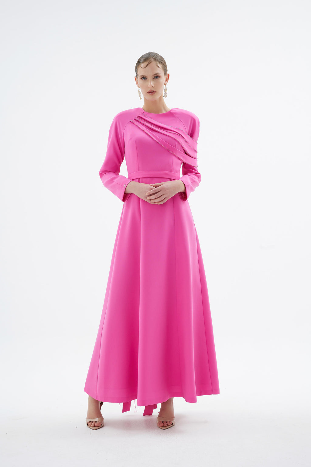 Opia Elbise Pembe