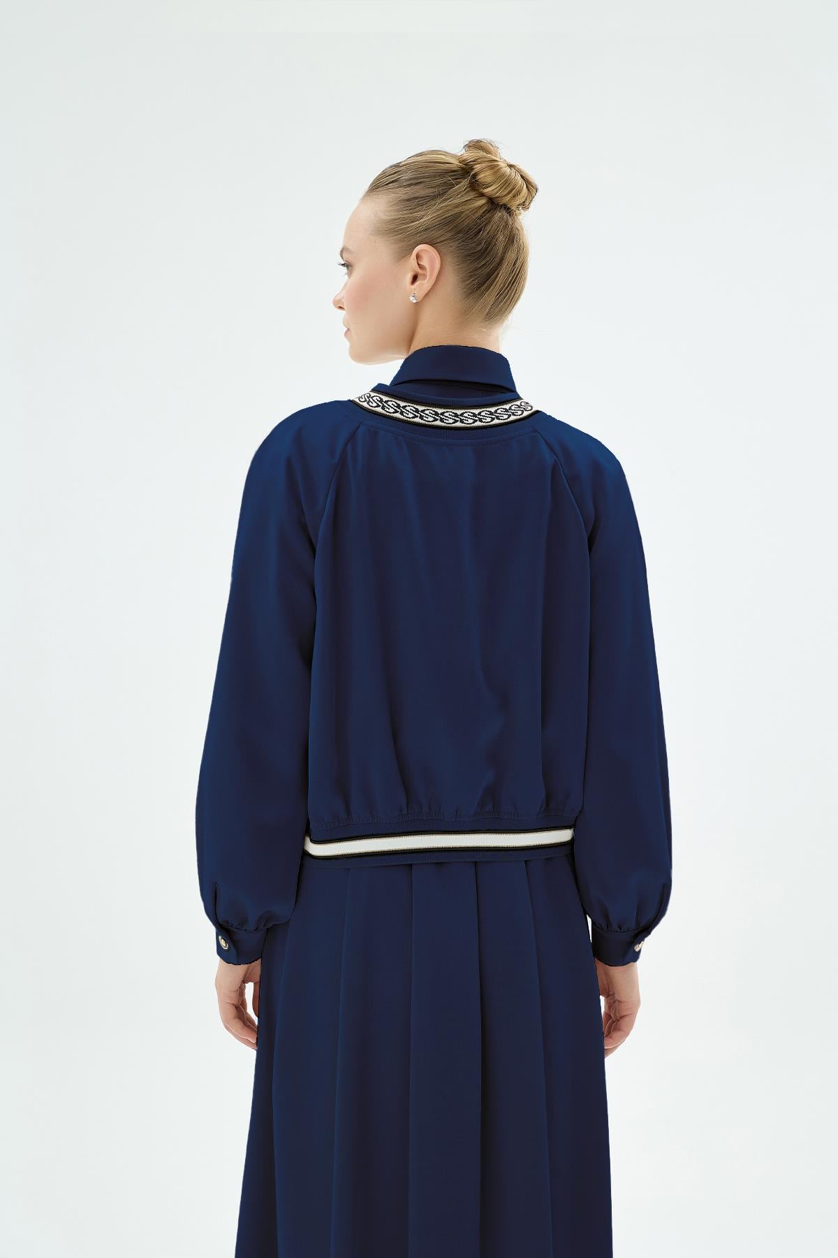 40006 Pietra Bomber Ceket Lacivert