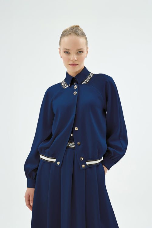 40006 Pietra Bomber Ceket Lacivert