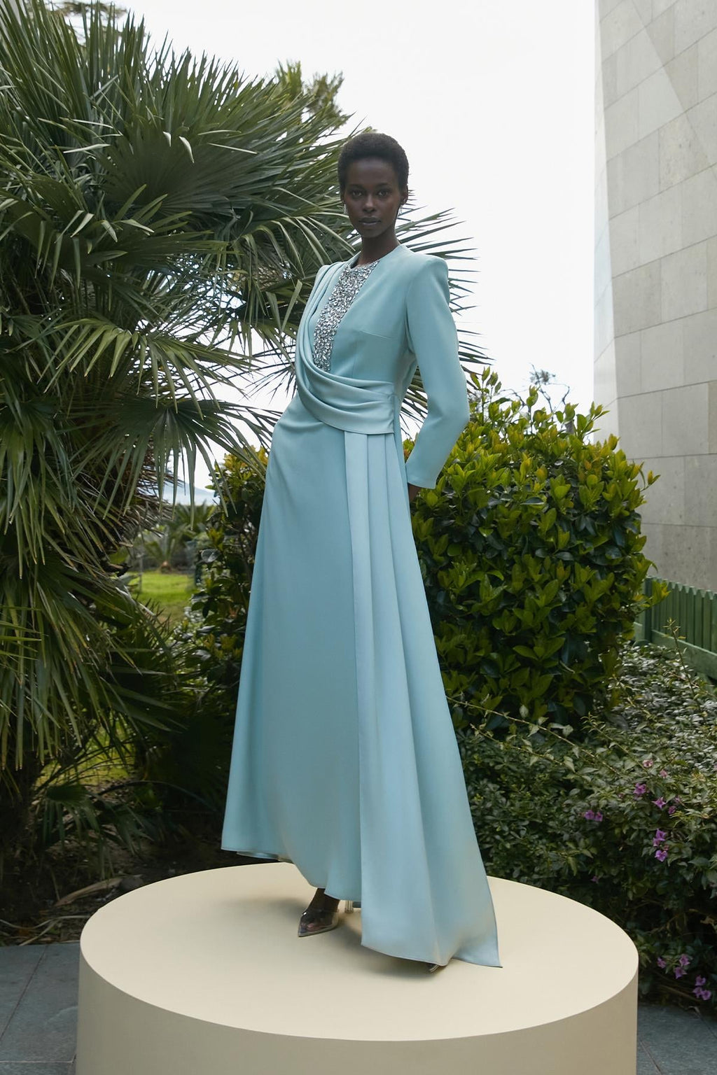 Queen Saphire Elbise Mavi-gri