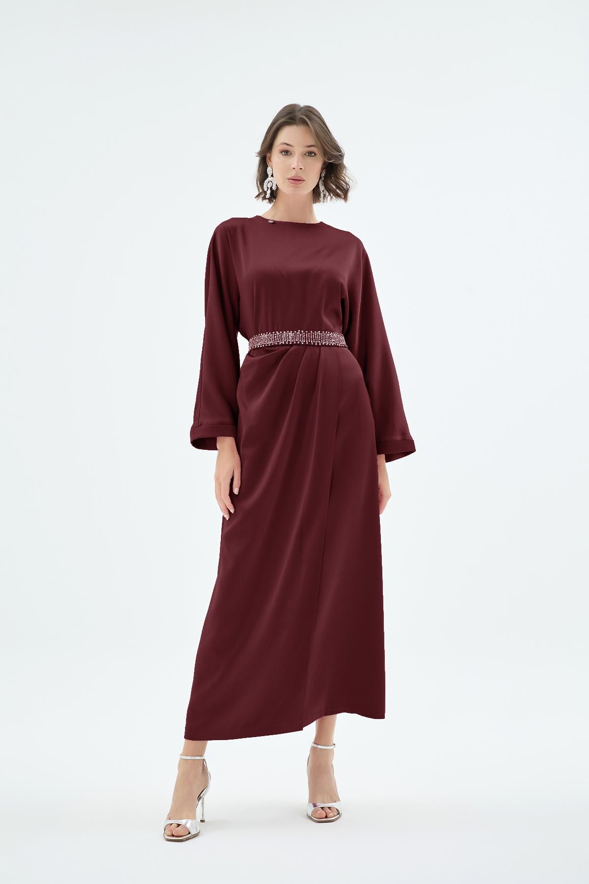 30029 Reyna Elbise Bordo