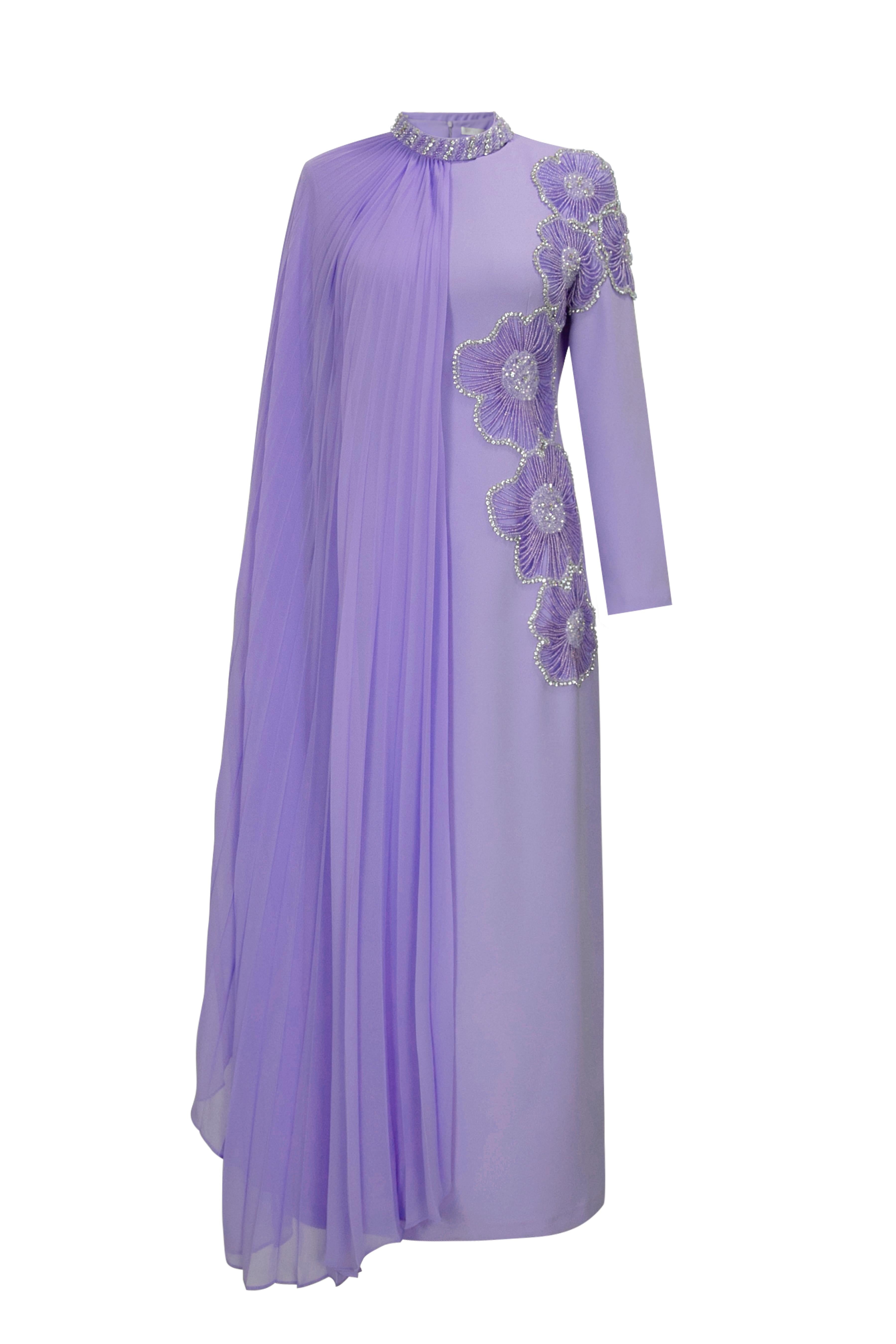 Rosalin Elbise Lila