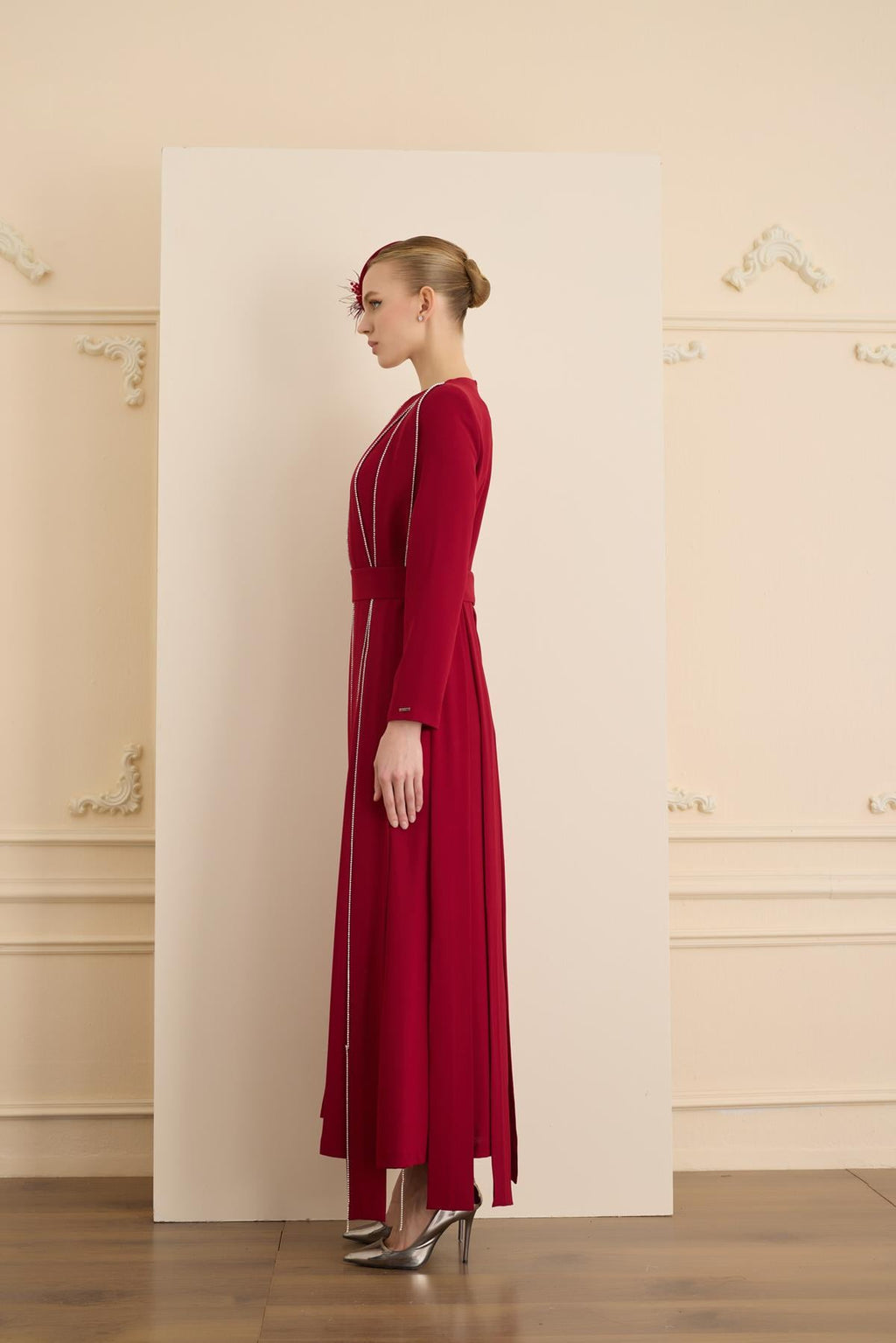 Tease Elbise Bordo
